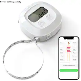 Arboleaf - digital Body Tape Measure, 60in, Bluetooth with App, Retractable - White