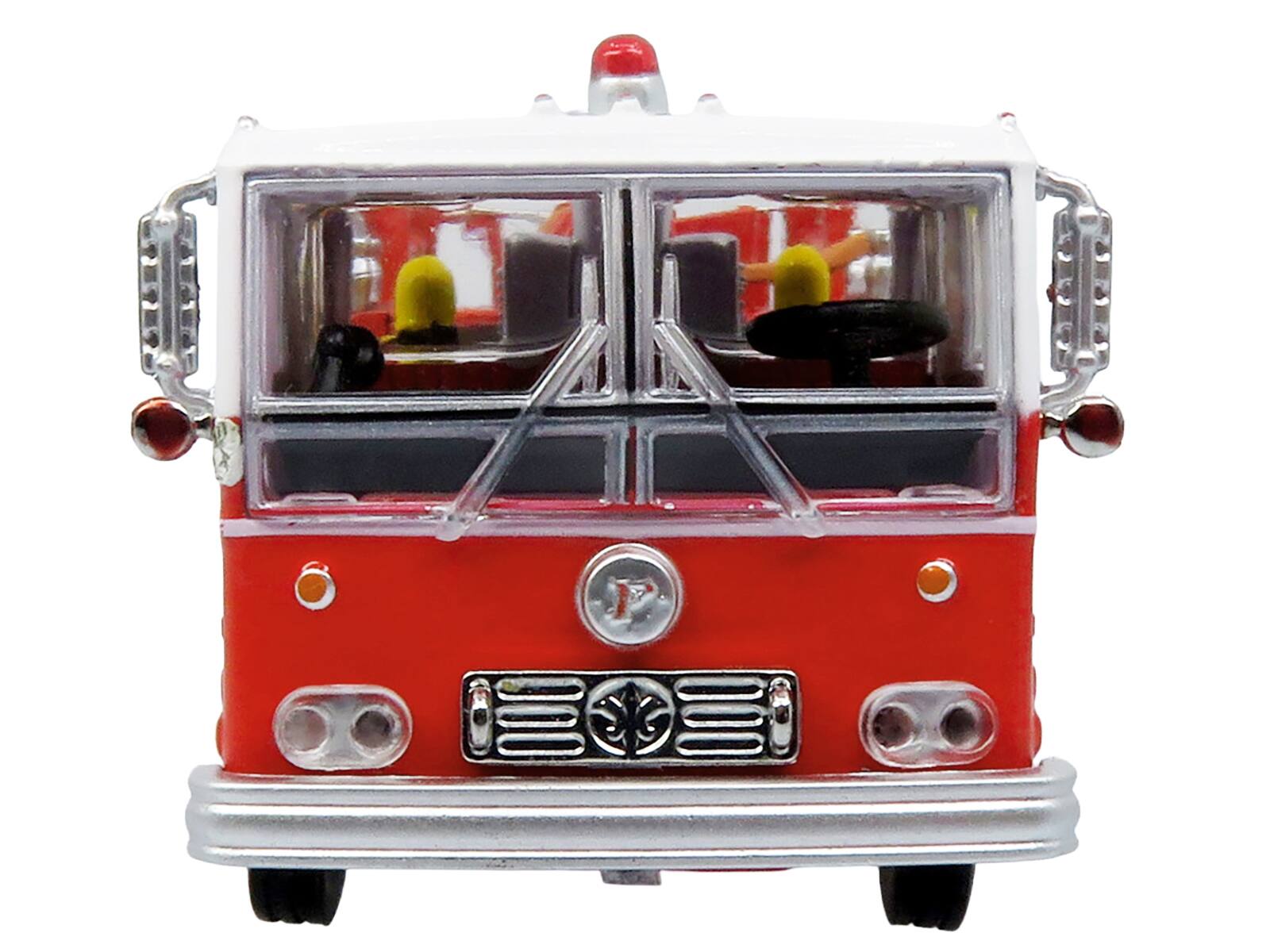 Alt View 3. Iconic Replicas - 1974 Ward LaFrance Fire Engine "San Francisco Fire Dept – Engine 31" Red w/White Top 1/87 (HO) Model by Iconic Replicas.