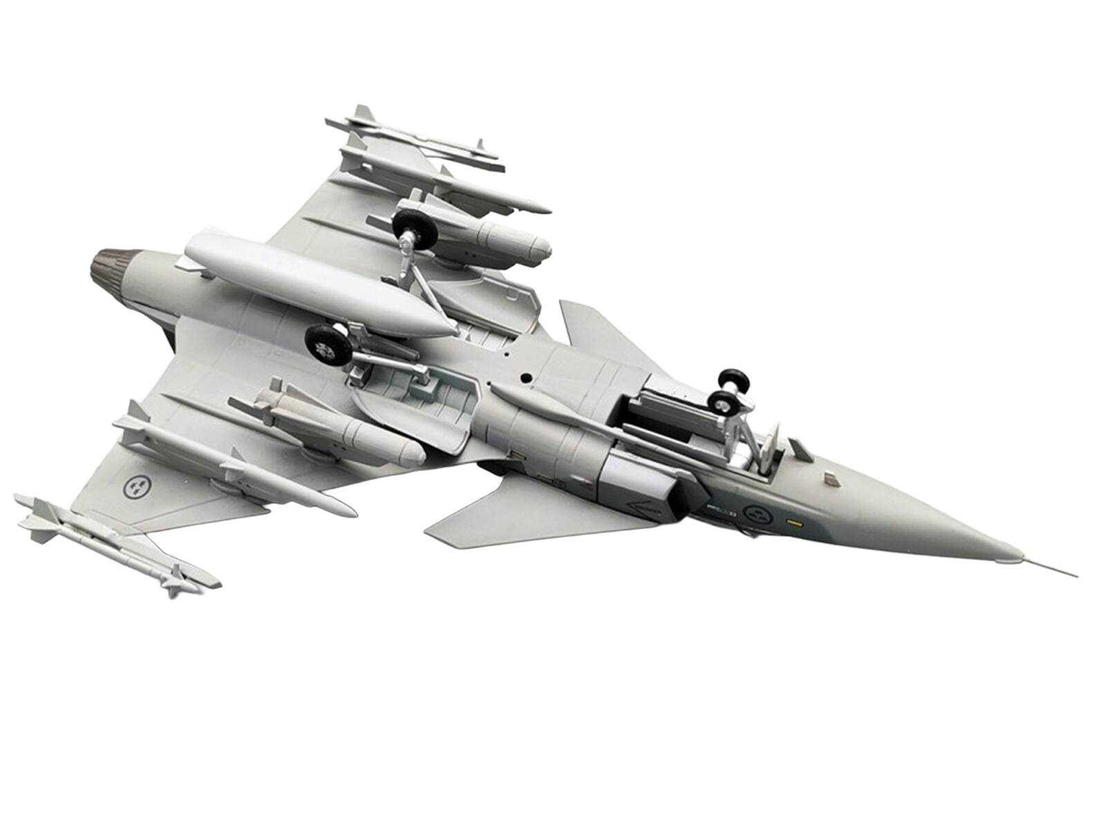 Alt View 5. Aviation 72 - Saab JAS 39A Gripen Fighter Aircraft "Ronneby Air Show" (2004) Swedish Air Force 1/72 Diecast Model by Aviation 72.