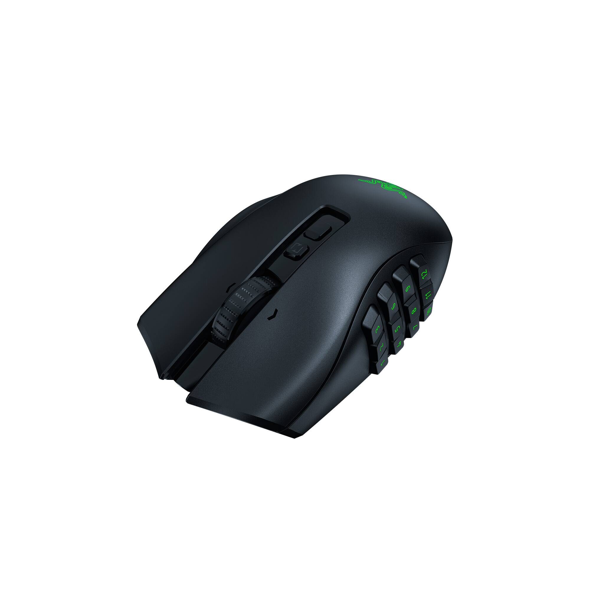 Alt View 22. Razer - Naga V2 Pro MMO Optical Gaming Mouse with Interchangeable Side Plates in 2, 6, 12 Button Configurations - Black.