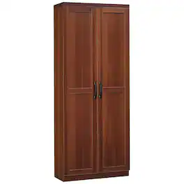 Homcom - 63" 2-Door Kitchen Pantry, Freestanding Storage Cabinet with 5-tier Shelving and 2 Adjustable Shelves for Dining Room - Brown