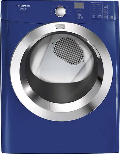 Front Standard. Frigidaire - Affinity 7.0 Cu. Ft. 10-Cycle Electric Dryer - Classic Blue.