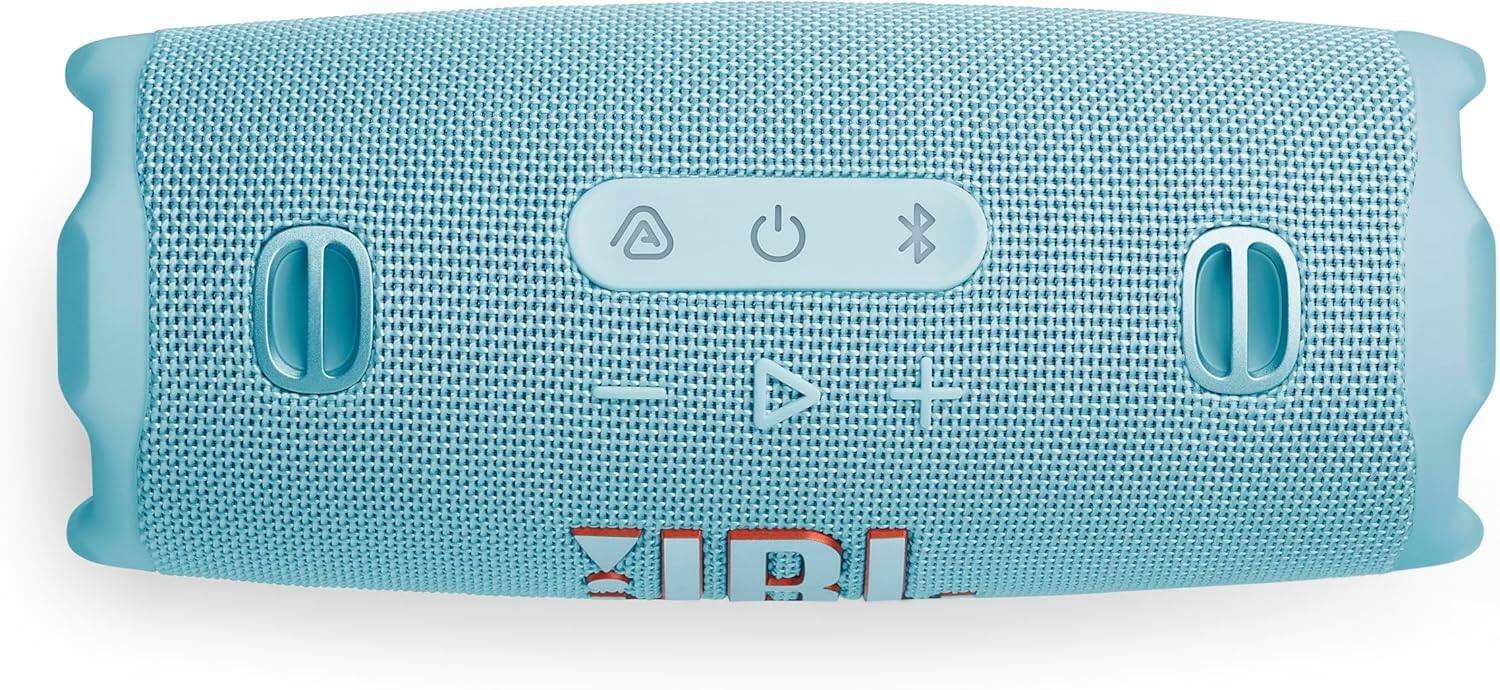 Alt View 1. JBL - Charge 6 Portable Waterproof Bluetooth Speaker with Carrying Case - Teal/Blue.