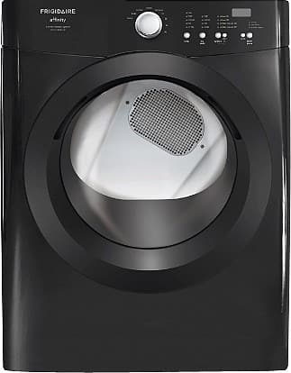 Front Standard. Frigidaire - Affinity 7.0 Cu. Ft. 9-Cycle Electric Dryer - Black.