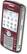 Front Standard. BlackBerry - Pearl Mobile Phone (Unlocked) - Red.