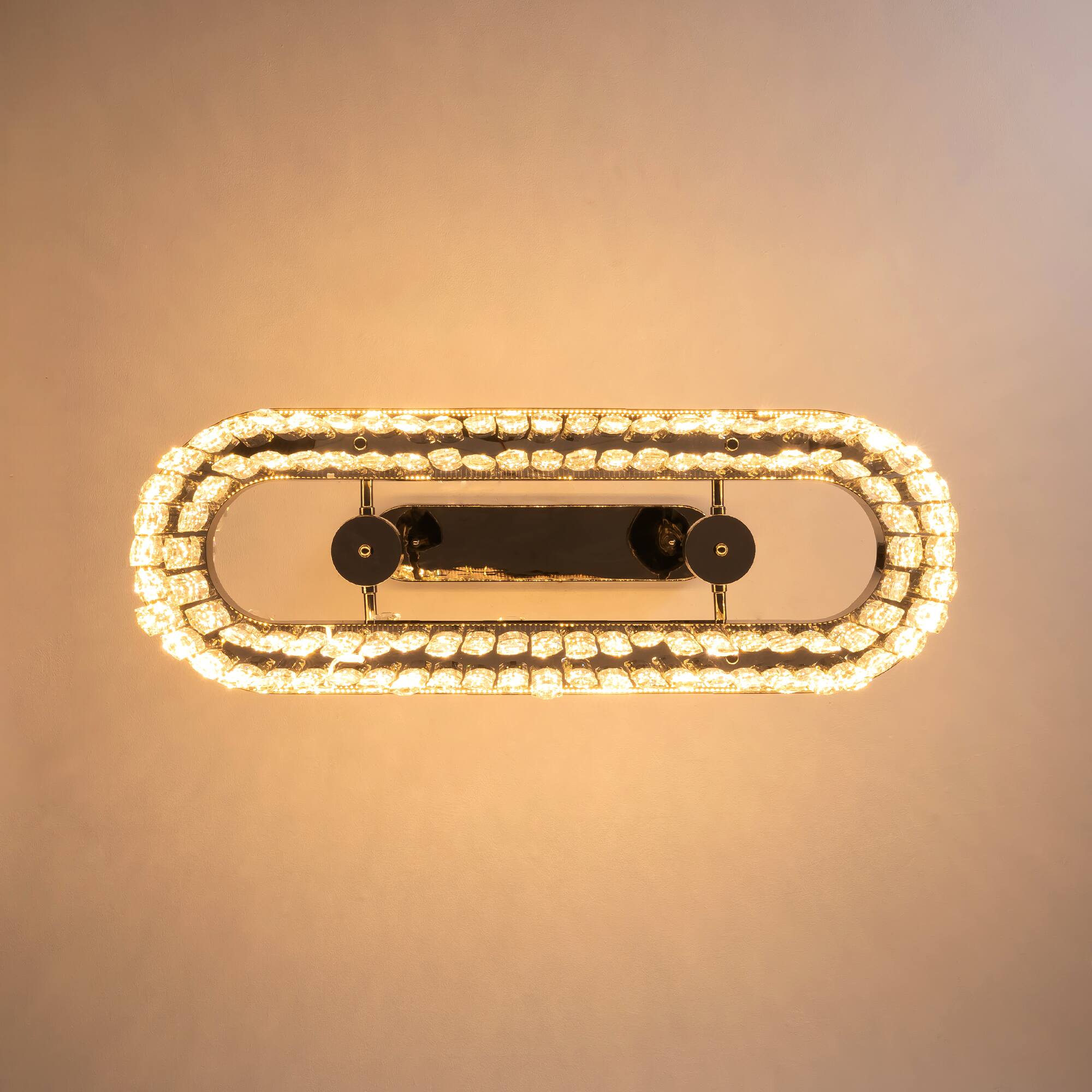 Alt View 9. Siljoy - 40-inch Modern Rectangular K9 Crystal Linear Chandelier Pendant for Dining Room Kitchen Island Bar - Graphite Black.