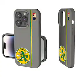 Keyscaper - MLB - Athletics 1971 Logo iPhone Soft Touch Case - 14 - Gray