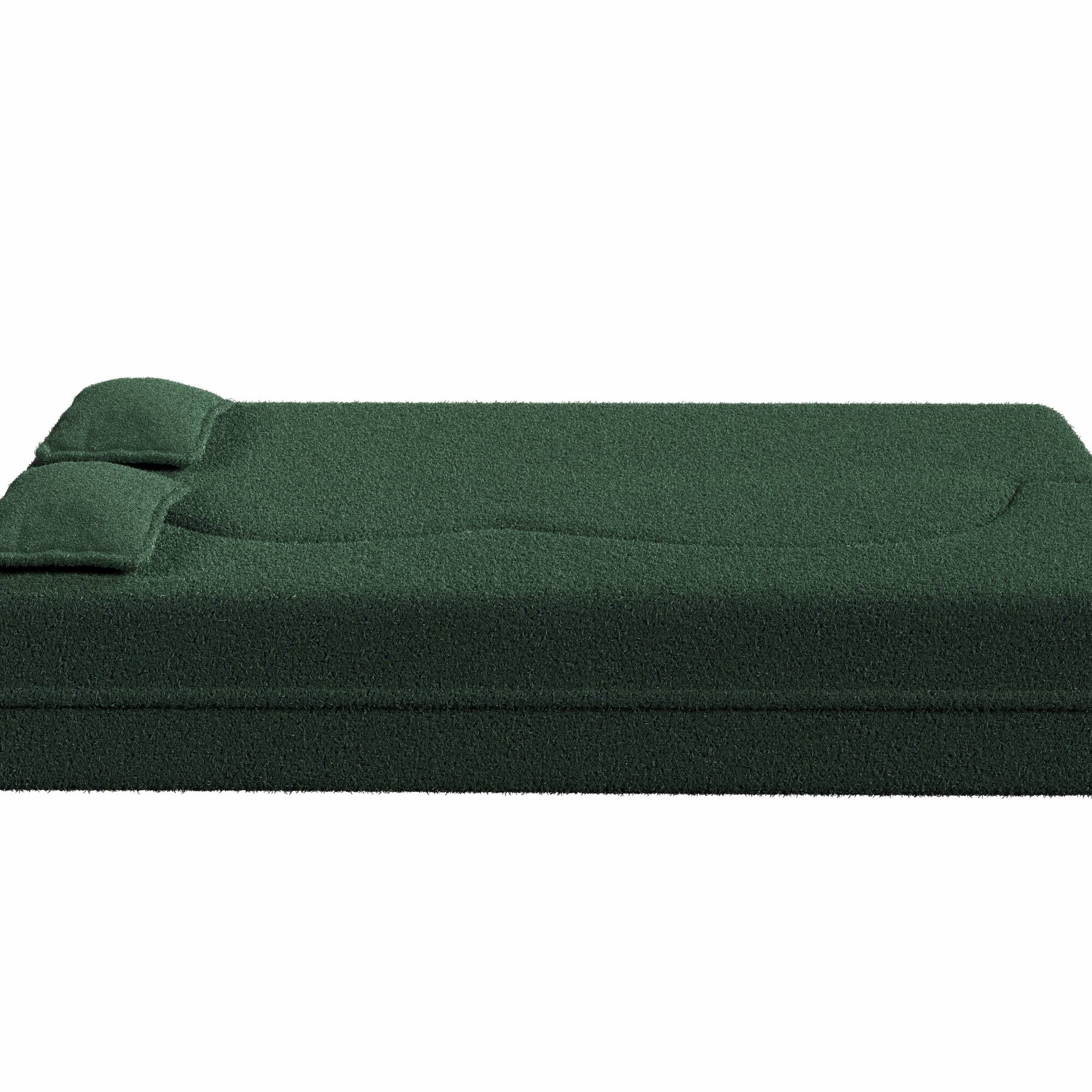 Alt View 7. GOODSILO - Convertible Floor Sofa Bed with 2 Pillows, Full Size Folding Mattress for Living Room and Guest Spaces - Green.