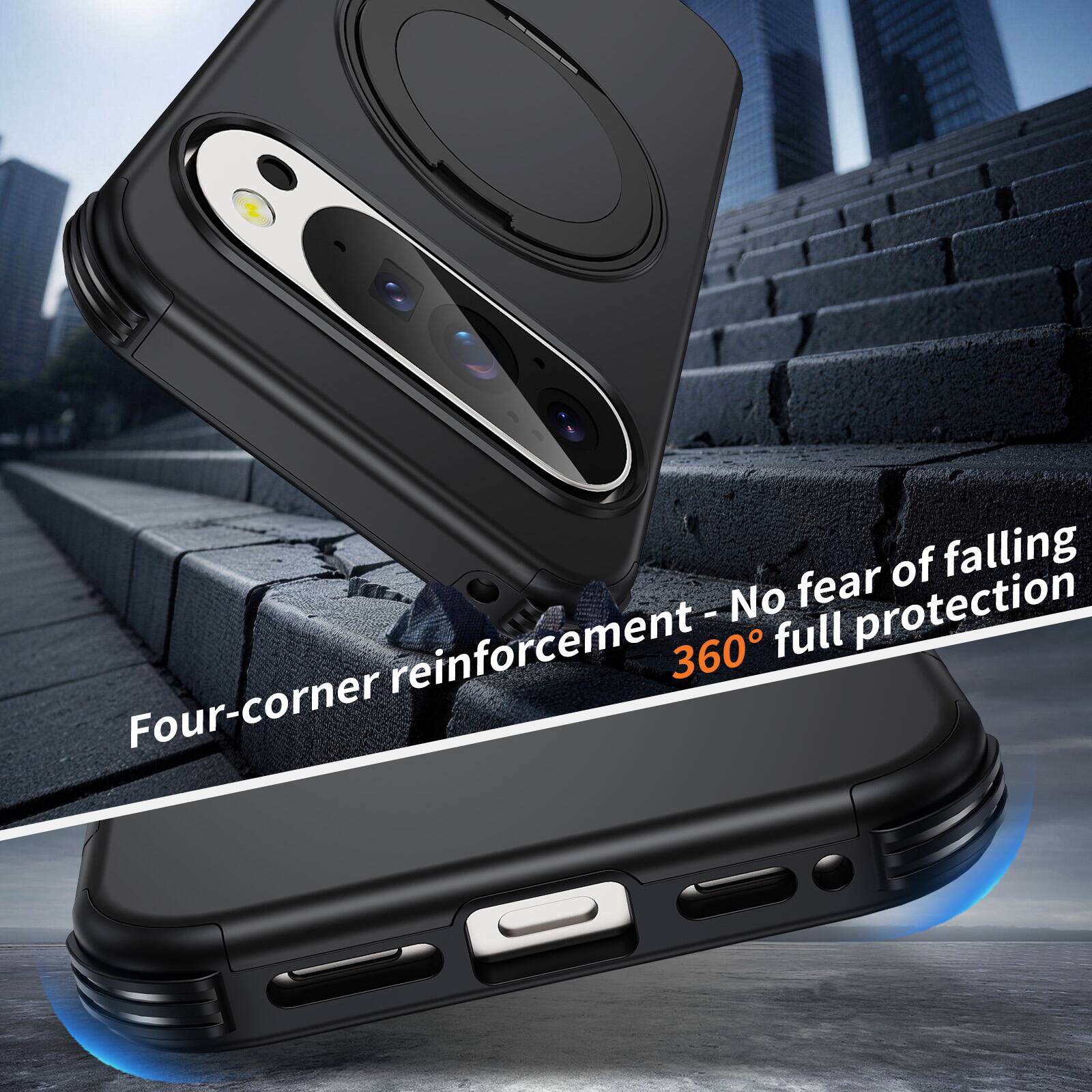 Four-corner reinforcement - No fear of falling 360° full protection