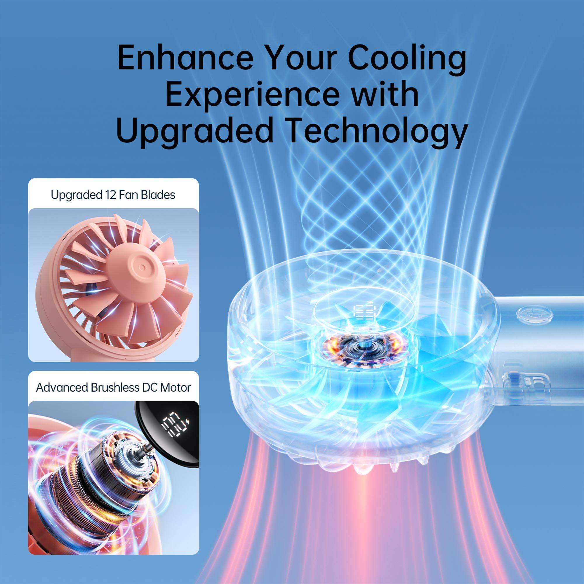 Enhance Your Cooling Experience with Upgraded Technology

Upgraded 12 Fan Blades

Advanced Brushless DC Motor