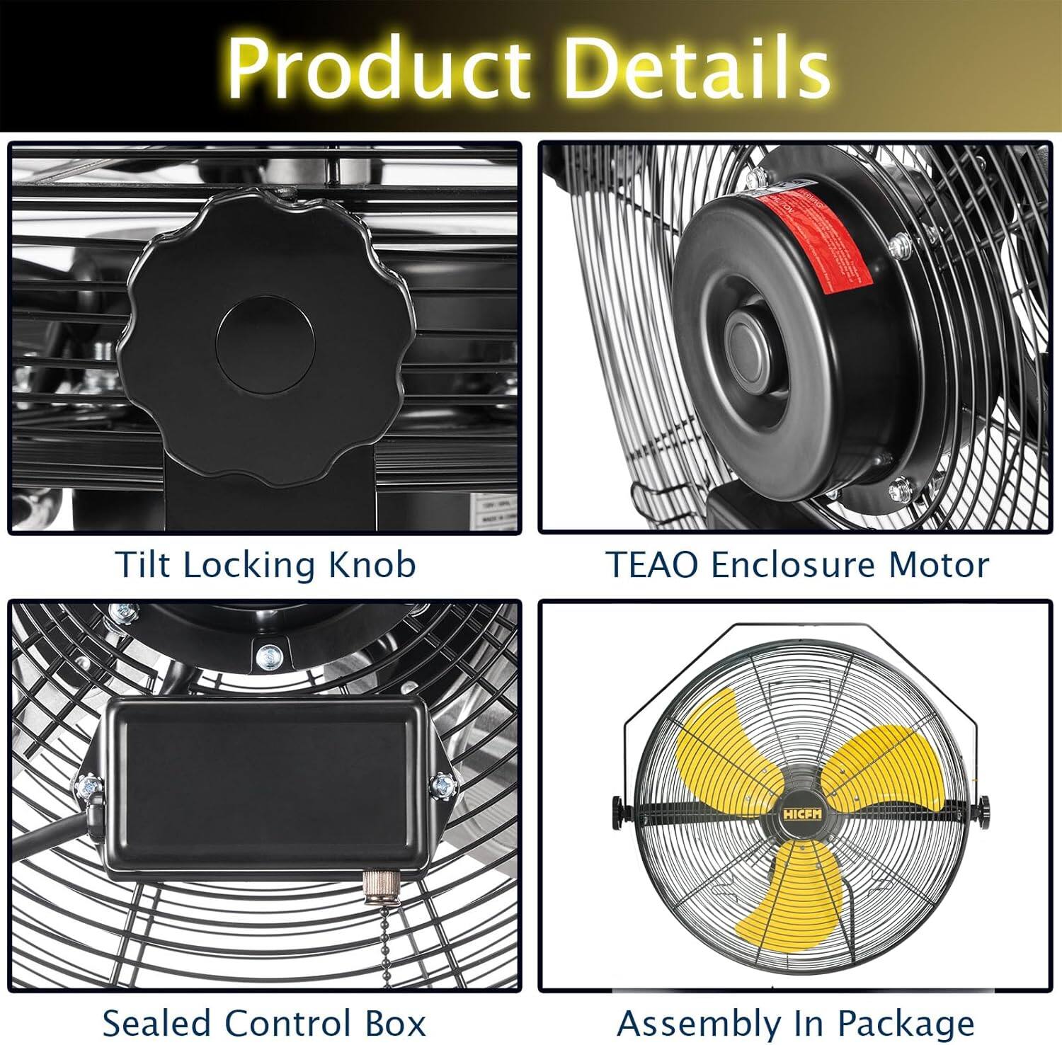Product Details

- Tilt Locking Knob
- TEAO Enclosure Motor
- Sealed Control Box
- Assembly In Package