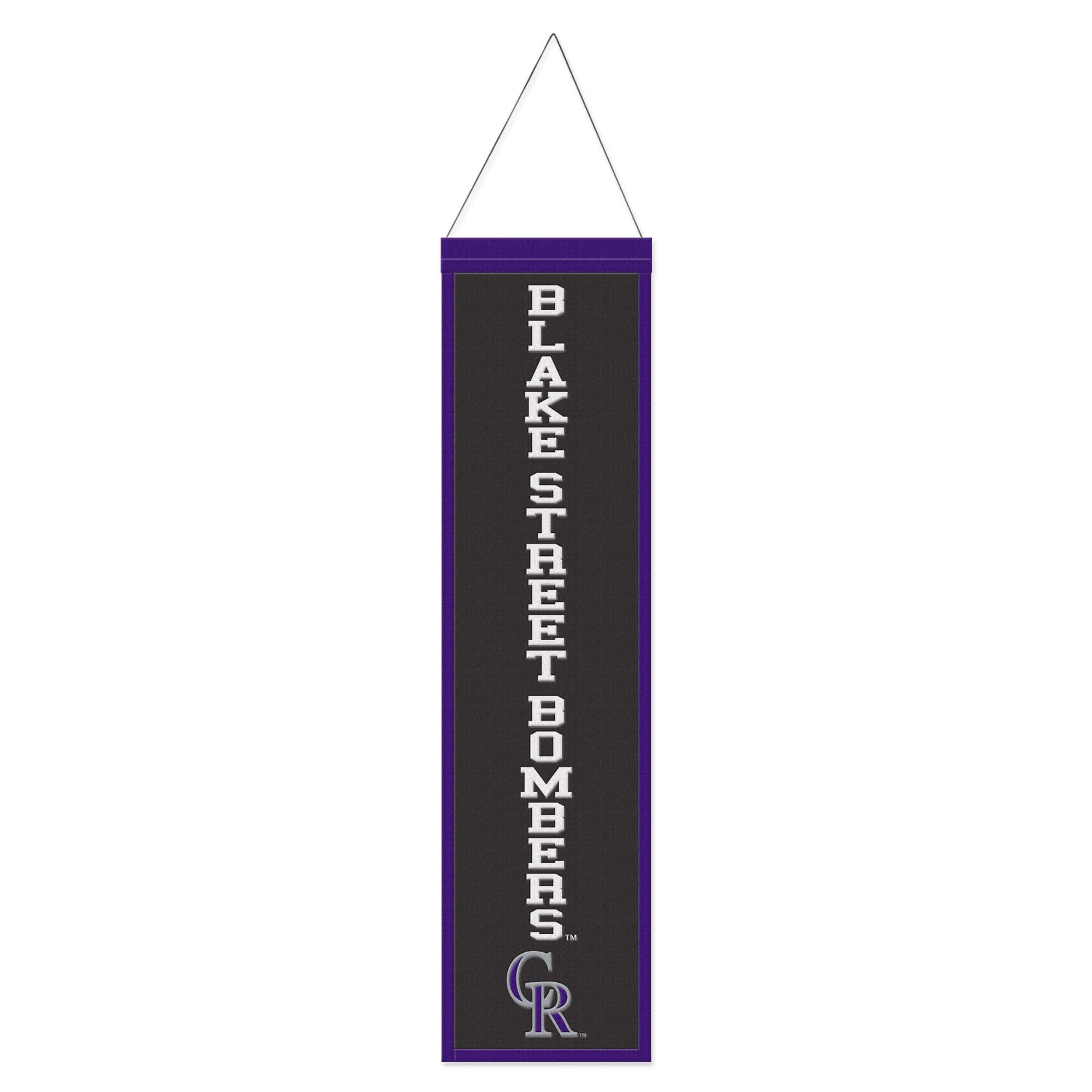 WinCraft - Colorado Rockies 8" x 32" Slogan Wool Banner - Multicolor