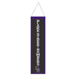WinCraft - Colorado Rockies 8" x 32" Slogan Wool Banner - Multicolor
