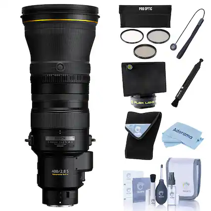 PRO OPTIC FLEX LENS PROOPTIC PRG NIKKOR E 400mm 1:2.81C TC VR 5 MADE - JAPAN 02U001 PRO 31 Adorama 400/2.8 S Teleconverter Bti I% nEU PRO OPTIC PRO OPTIC PEITS NPS