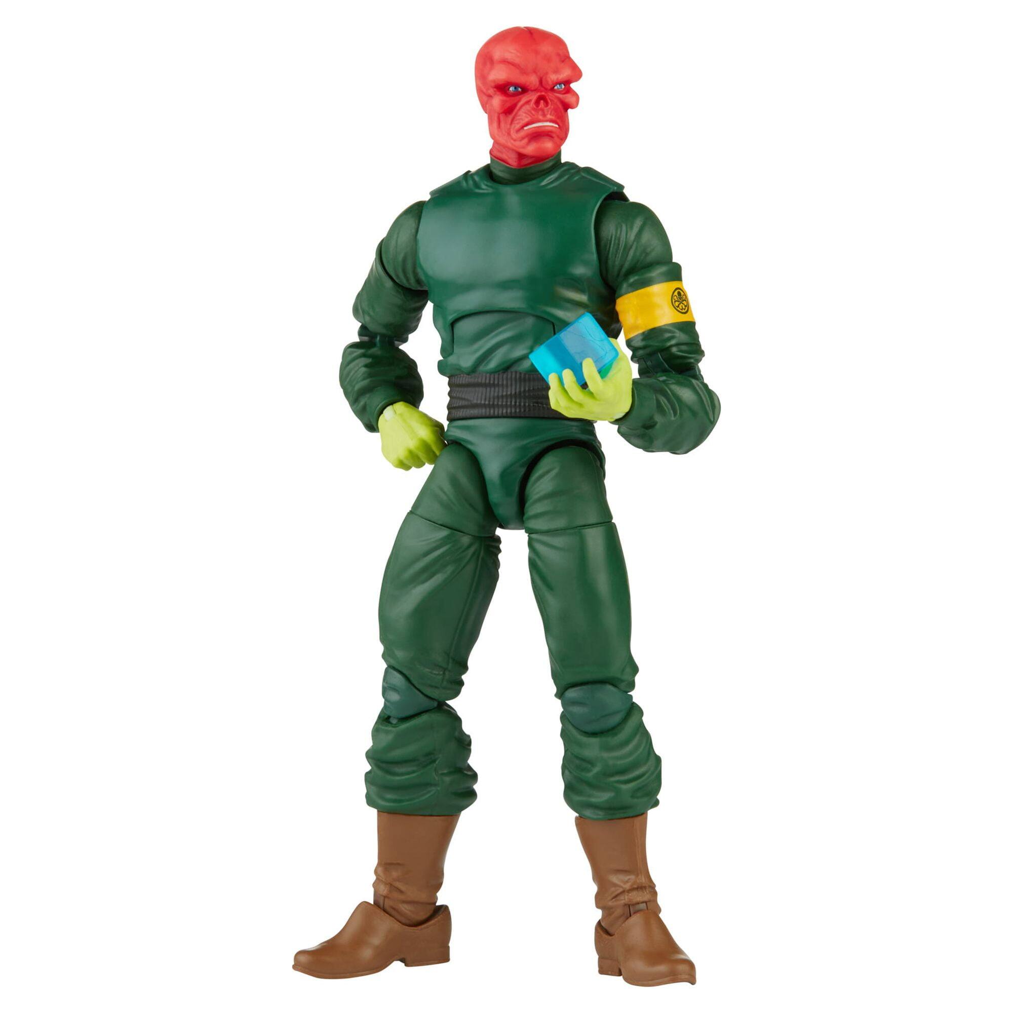 Left. Hasbro - Hasbro Marvel Legends Series 6-inch Collectible Red Skull Figure, 7 Accessories, 1 Build-a-Figure Part.