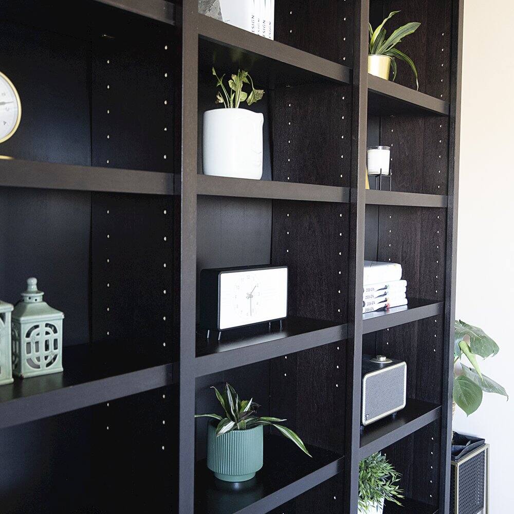 Alt View 1. Concepts in Wood - 72 x 84 Wall Storage Unit Espresso Finish - Brown.