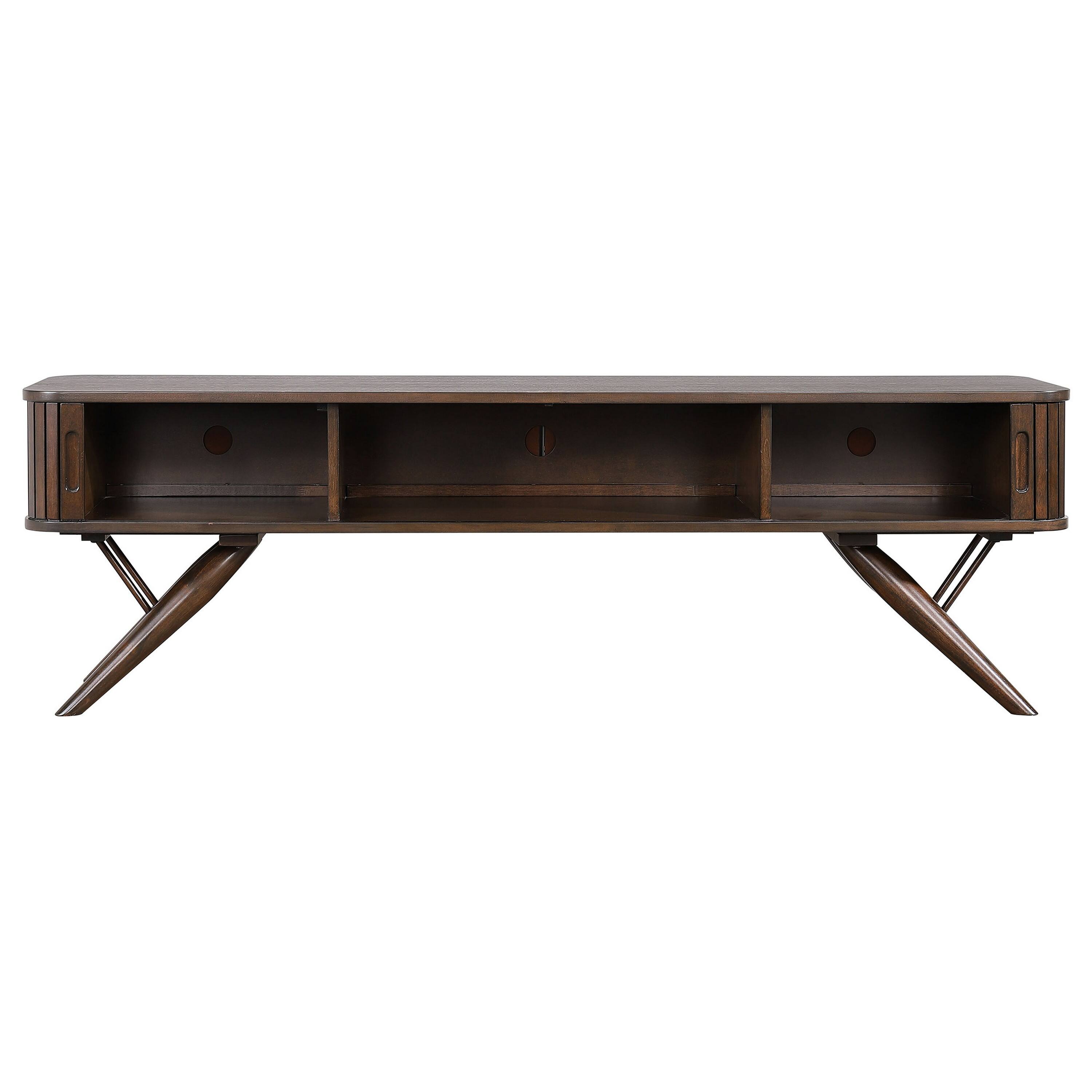Alt View 1. Manhattan Lane - Simi TV Media Entertainment Console, Rectangular 71 Inch - Brown.