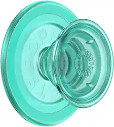 PopSockets - MagSafe PopGrip Universal Magnetic Grip & Stand with Adapter Ring for Cell Phones - Translucent Mint - Front_Zoom
