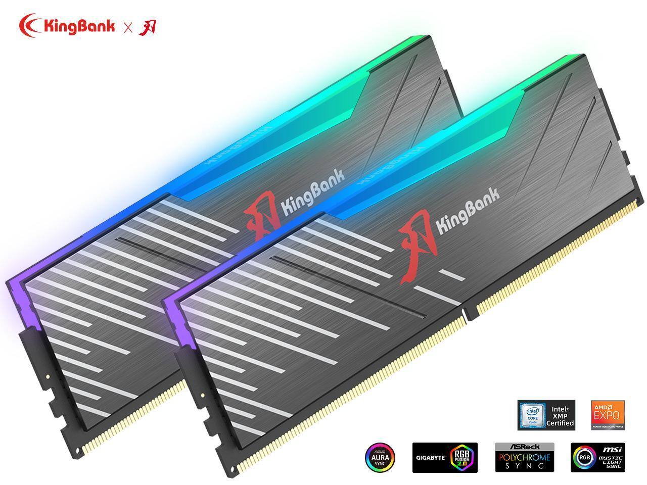 KingBank RGB 64GB (2 x 32GB) 288 Pin PC RAM DDR5 6400 (PC5 51200