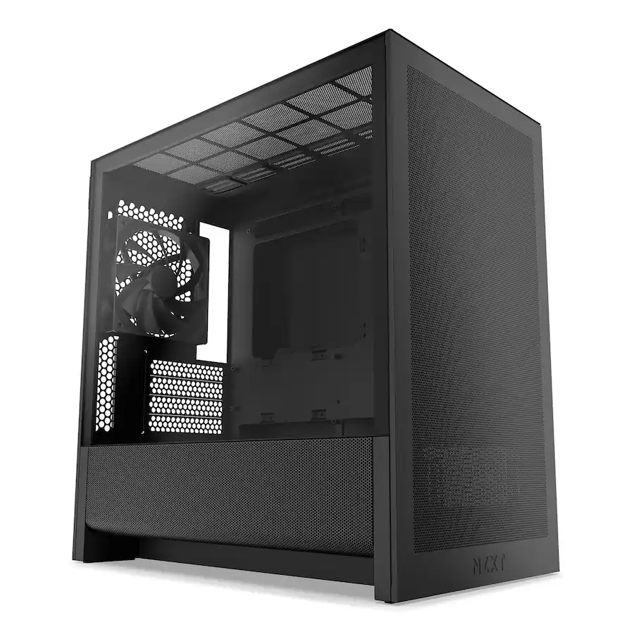 NZXT H3 Flow Micro ATX High Airflow PC Case Black CC-H31FB-01 - Best Buy