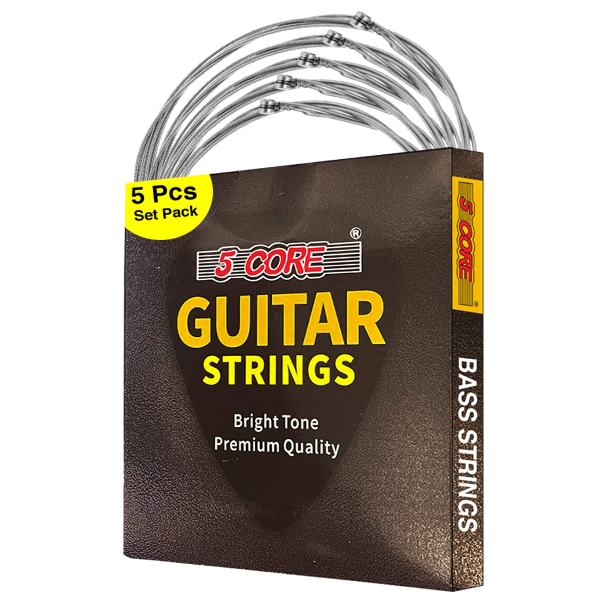 5 Pcs Set Pack

5 CORE GUITAR STRINGS

Bright Tone Premium Quality

BASS STRINGS