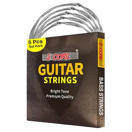 5 Pcs Set Pack
5 CORE GUITAR STRINGS
Bright Tone Premium Quality
BASS STRINGS