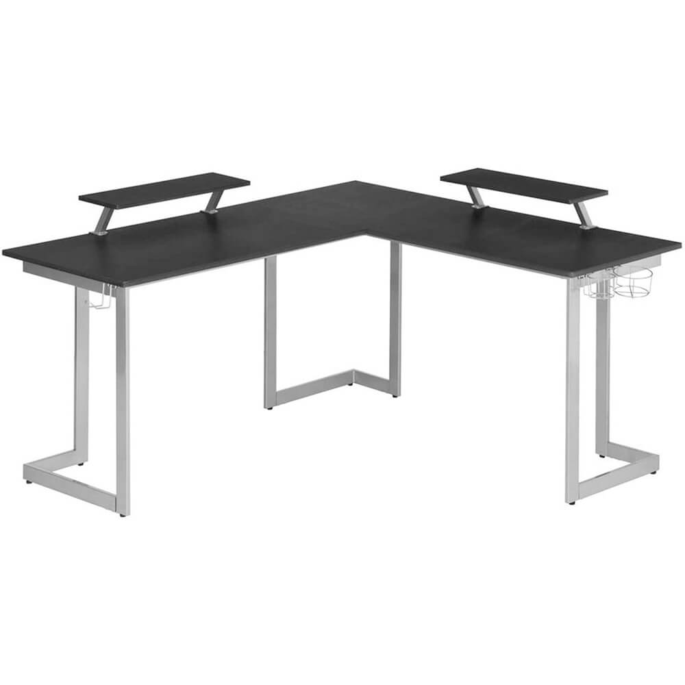 Alt View 1. Techni Sport - RTA Products RTATS220LBK Techni Sport Black L-Shaped Gaming Desk - Black.