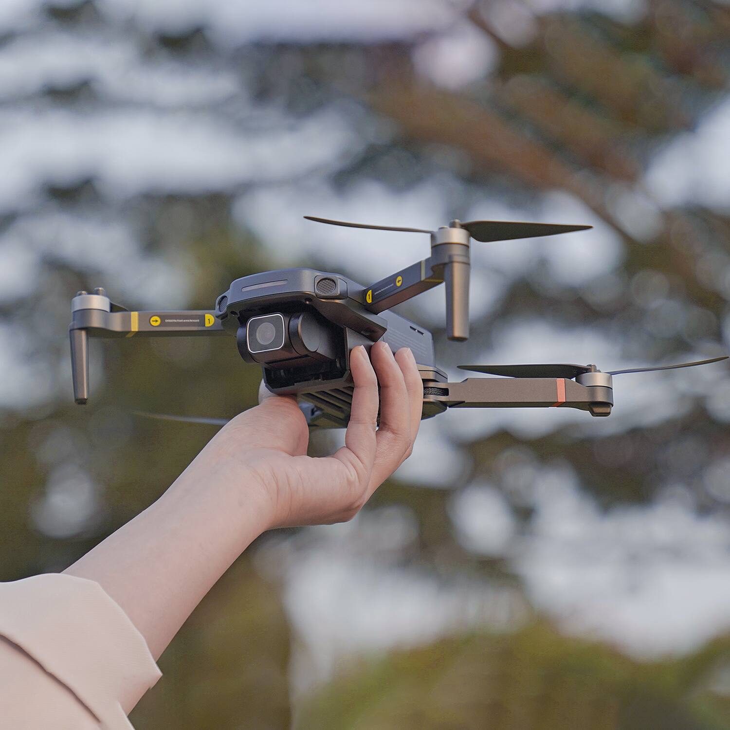 Alt View 9. Snaptain - Snaptain P30 GPS 4K Camera Drone for Adults with Remote Controller - Grey - Grey.