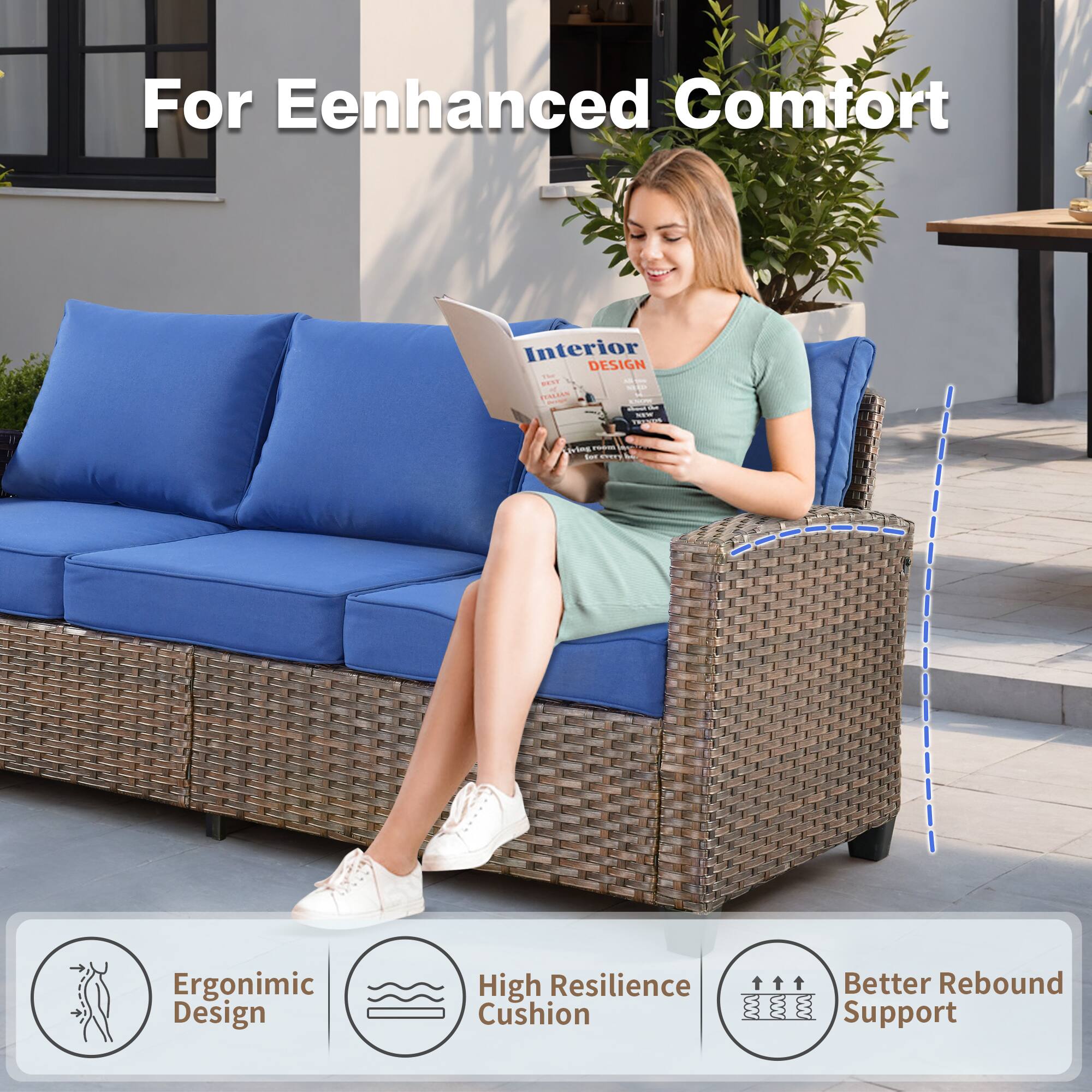 For Enhanced Comfort Interior DESIGN

- Ergonomic Design
- High Resilience Cushion
- Better Rebound Support