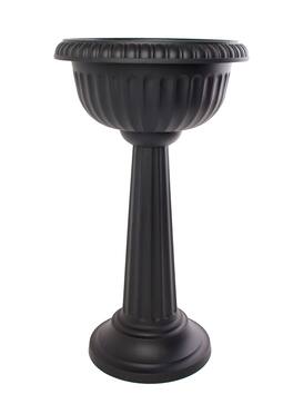 Bloem - Black 32" - Grecian Urn Tall Pedestal Planter
