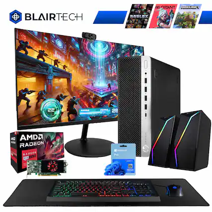 BLAIRTECH
ALORANT MINECRAFT ROBLOX
AMD RADEON RX 6600
Windows 11 Pro
HP PRODESK
AMD RYZEN