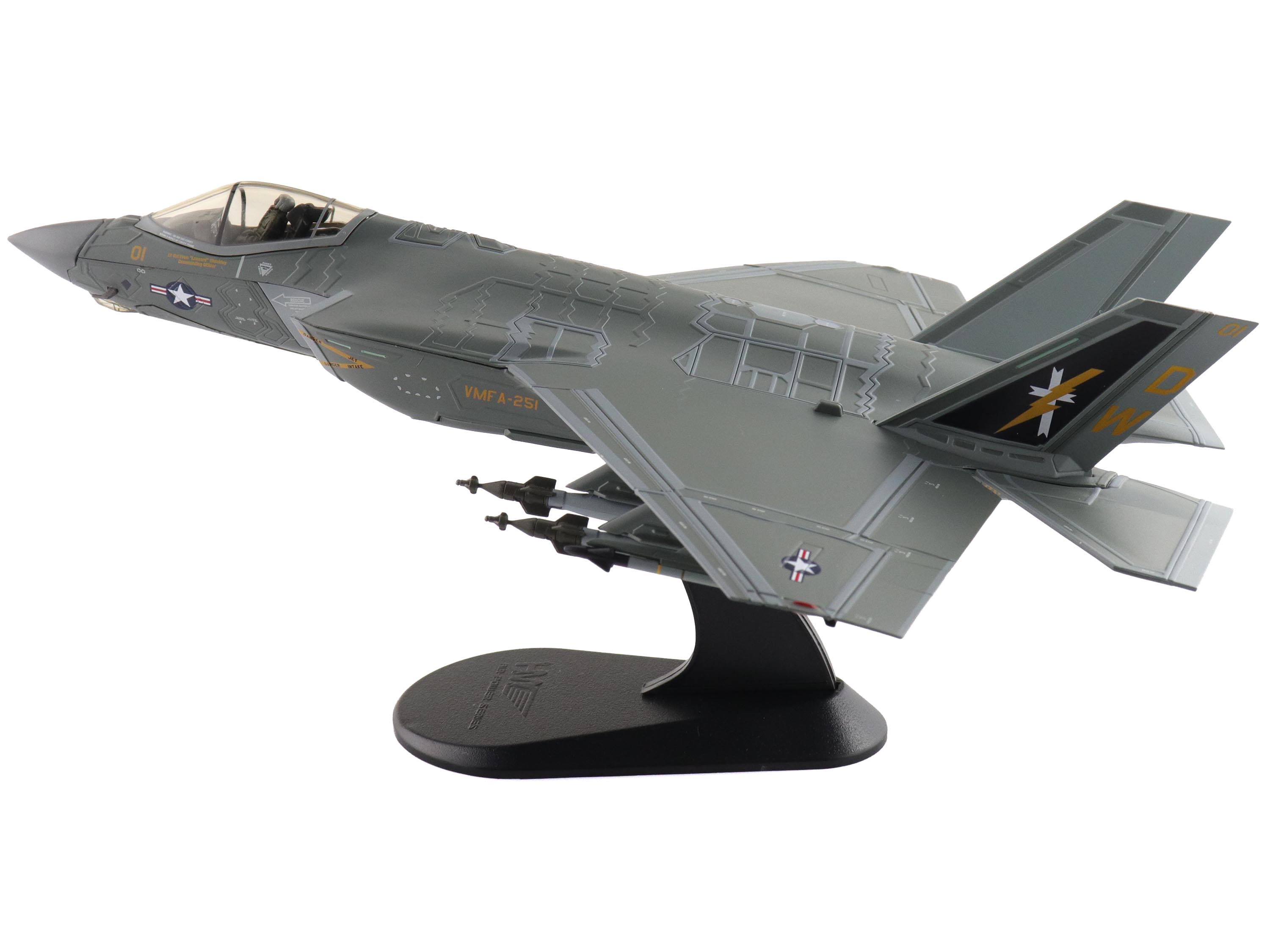 Alt View 1. Hobby Master - Lockheed F-35C Lightning II Aircraft "VMFA-251" (2024) United States Marine Corps "Air Power Series" 1/72 - Multi.