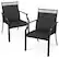 Alt View 5. Costway - Patio Chairs Set of 2 with All Weather Breathable Fabric High Backrest - Black.