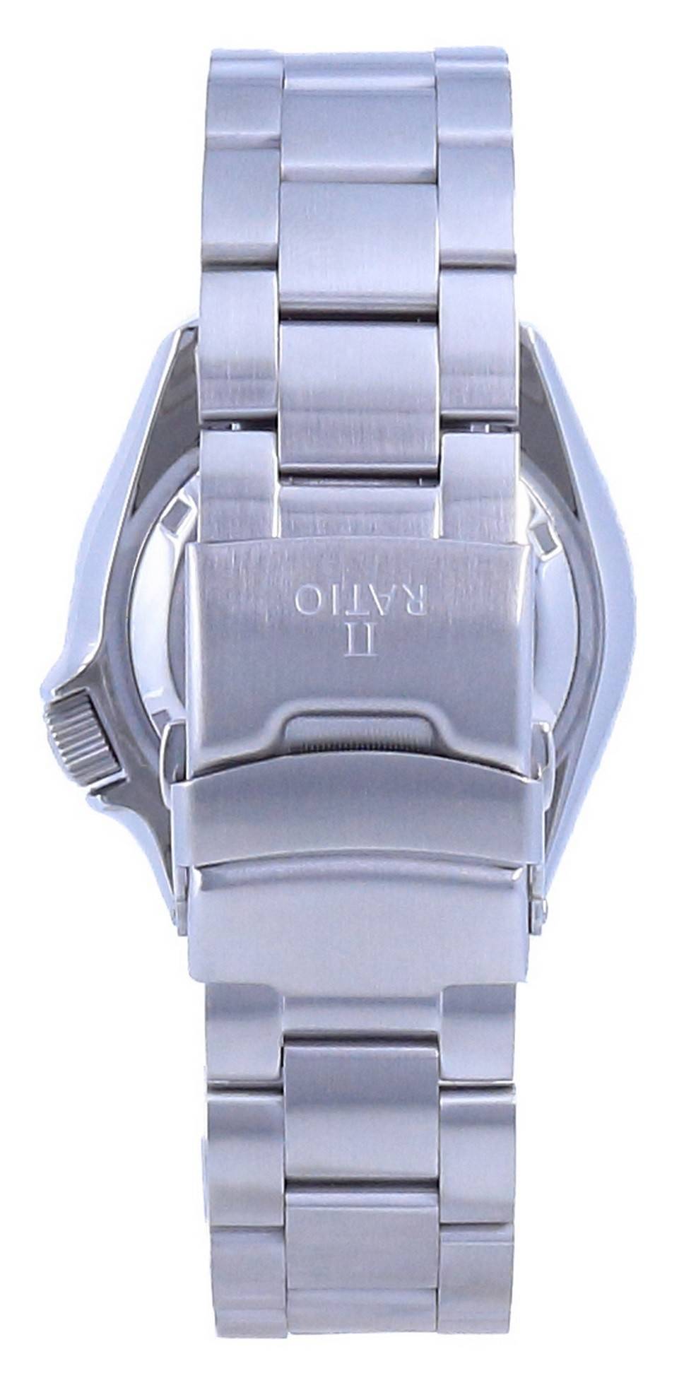 Alt View 1. RATIO - FreeDiver Green Dial Sapphire Crystal Stainless Steel Automatic RTB205 200M Men's Watch - Silver.