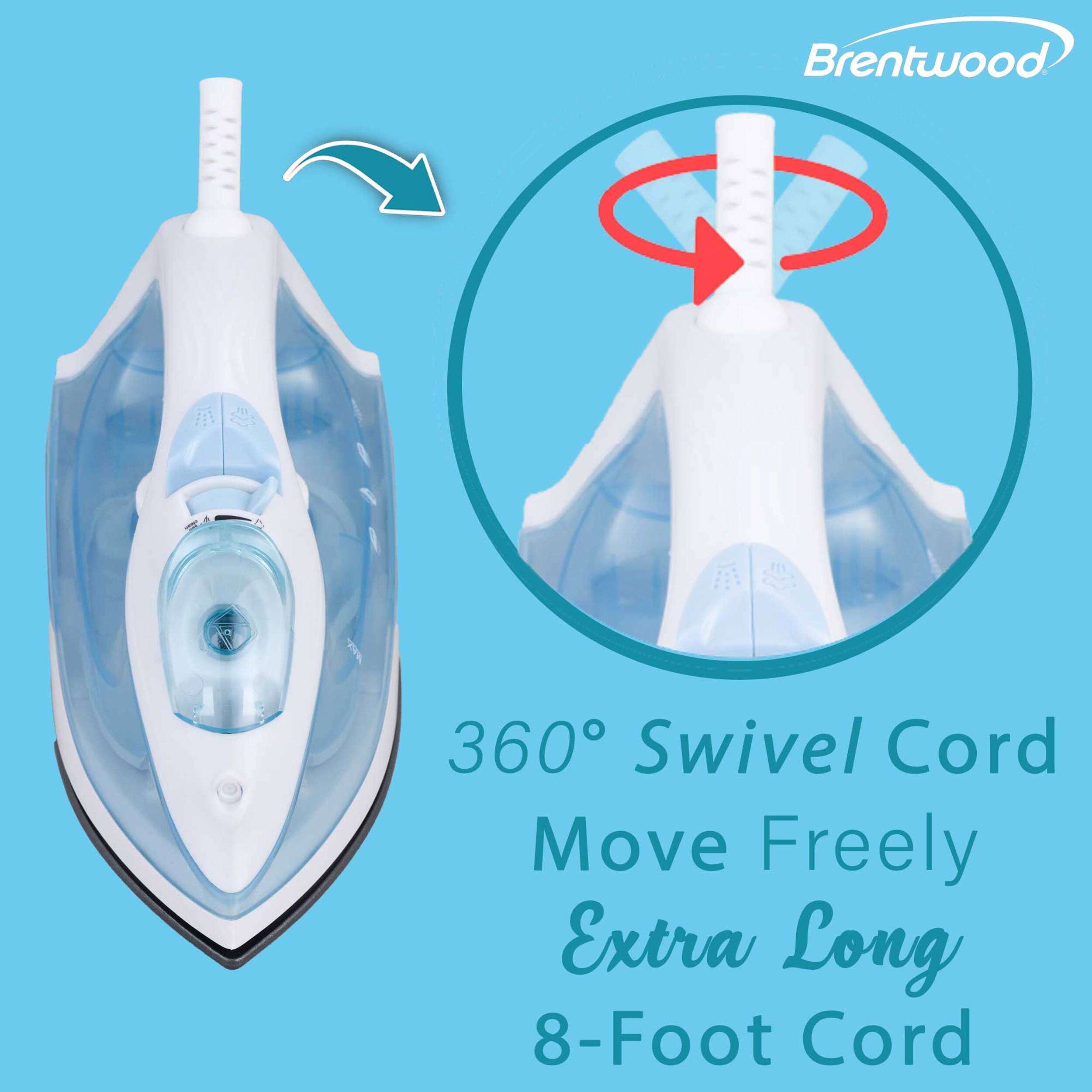 Brentwood. ~ 360° Swivel Cord Move Freely Extra Long 8-Foot Cord