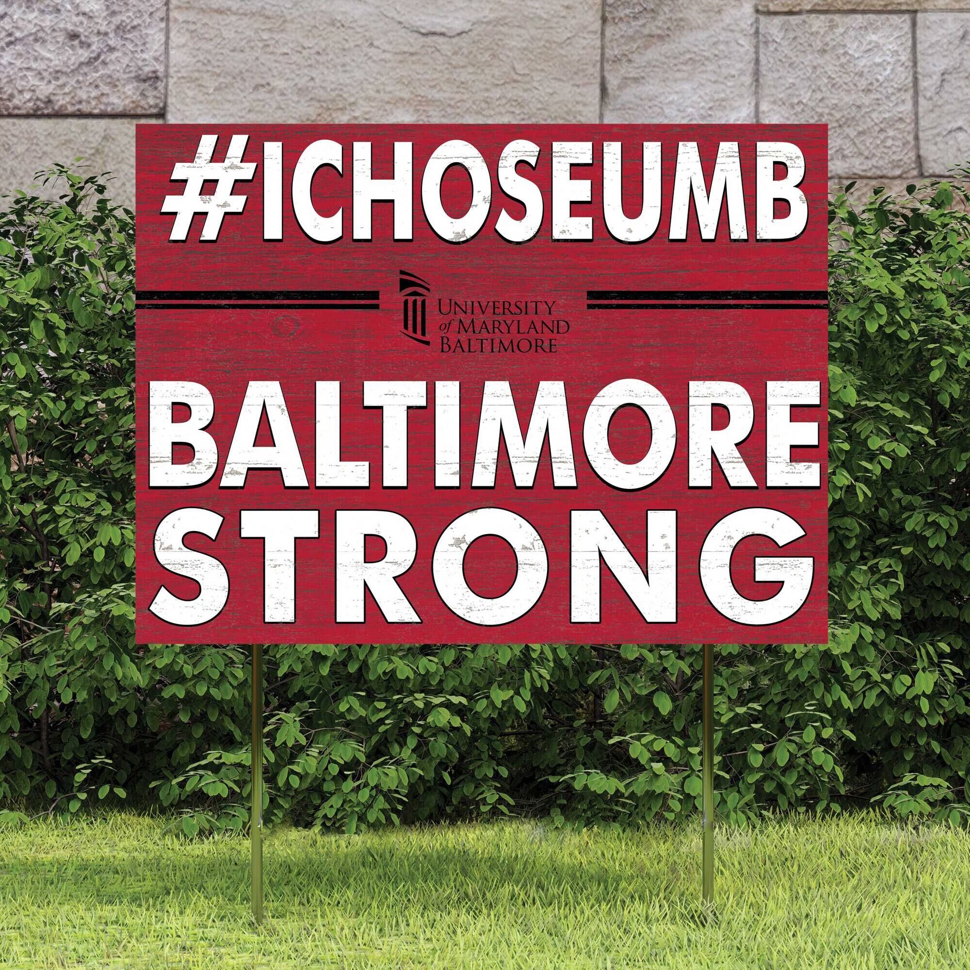 #ICHOOSEUMB  
UNIVERSITY OF MARYLAND BALTIMORE  
BALTIMORE STRONG