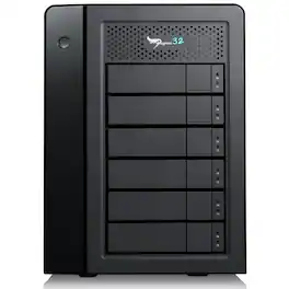 Promise Technology - Pegasus32 R6 72TB (6x12TB) 6-Bay Thunderbolt 3 / USB 3.2 Gen 2 RAID Array
