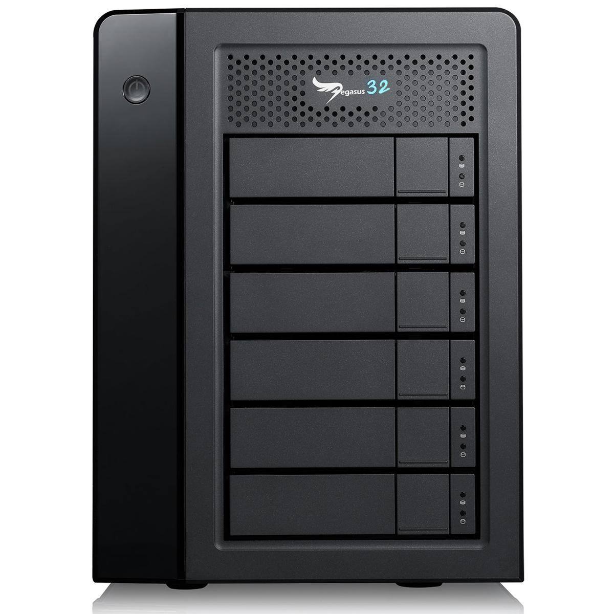 Front. Promise Technology - Promise Technology Pegasus32 R6 72TB (6x12TB) 6-Bay Thunderbolt 3 / USB 3.2 Gen 2 RAID Array.