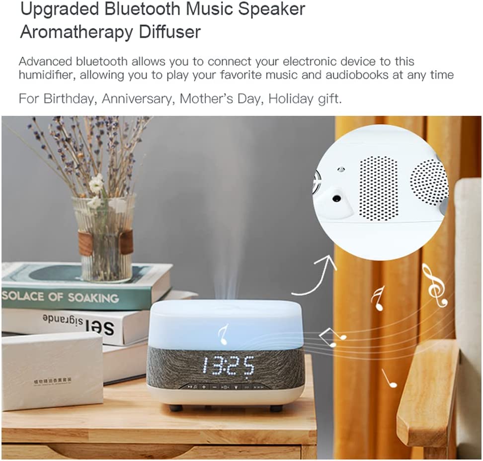 Upgraded Bluetooth Music Speaker Aromatherapy Diffuser

Advanced bluetooth allows you to connect your electronic device to this humidifier, allowing you to play your favorite music and audiobooks at any time. For Birthday, Anniversary, Mother's Day, Holiday gift.

SOLACE OF SOAKING