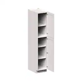 Boyel Living - 18-in W x 90-in H x 27-in D Shaker RTA Kitchen Pantry Cabinet with Soft-Close Doors - Glacier White
