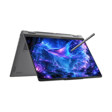 Front. Lenovo - Yoga 7i 2-in-1 16" FHD+ Touchscreen Laptop - Core Ultra 7 256V 2024 - 16GB RAM - 1TB SSD - Yoga Pen - Copilot+ PC - Luna Grey.
