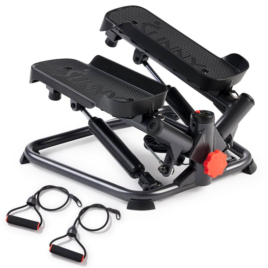 Sunny Health & Fitness Smart Twist Exercise Stepper Machine Black SF ...
