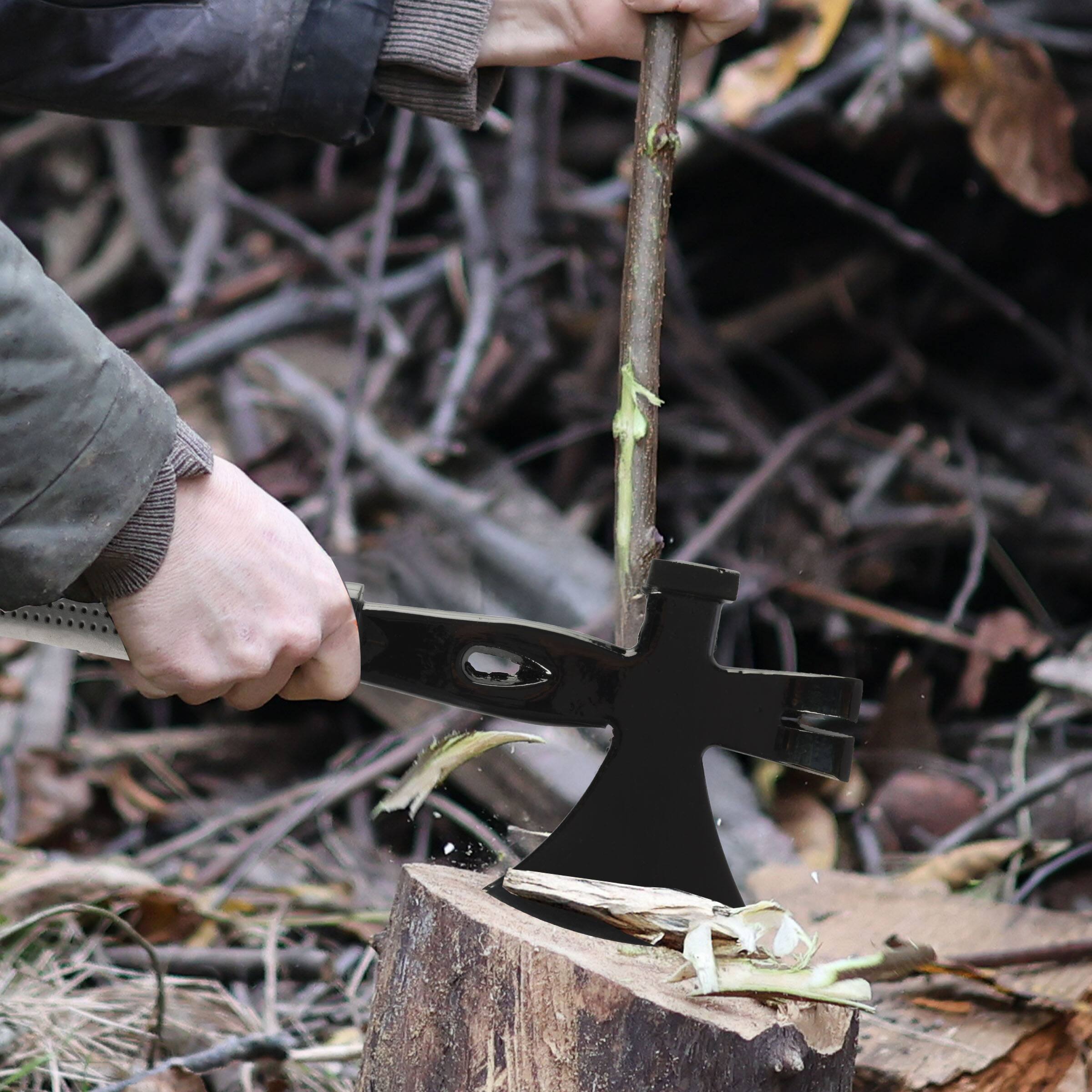 Alt View 1. Kings County Tools - Camping Hatchet Axe 4-in-1 Tactical Survival Hatchet Hammer with Mini Pry Bar and Nail Puller Tool.