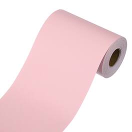 Unique Bargains - Wallpaper Border Peel and Stick 3.9"x393" Self Adhesive Mirror Frame Trim Tape for Kitchens Bedrooms Bathrooms - Dark Pink