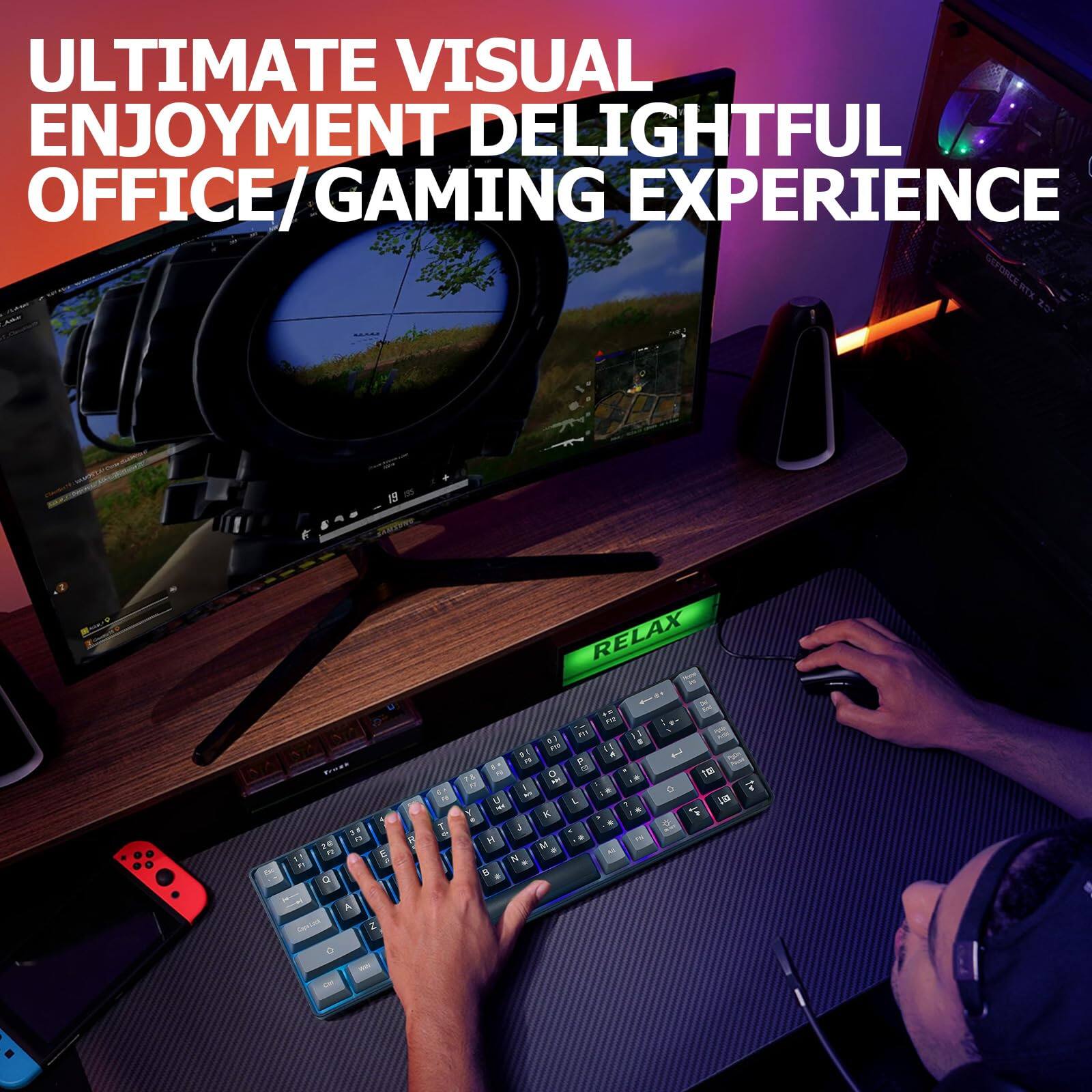 ULTIMATE VISUAL ENJOYMENT DELIGHTFUL OFFICE/GAMING EXPERIENCE