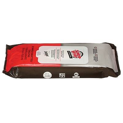 Sure, here is the corrected and grouped text from the image:

**Top Left:**
- LIMPIA Y DESINFECTA
- CUIDA TU SALUD Y LA DE TU FAMILIA

**Top Right:**
- 0041228cm
- RAPOIDINPO TOALLITAS 3 ON PES/UNGETTES/ante Stotch A O 48 NSS

**Center:**
- (Logo of the brand)
- (Text in the logo area, possibly the brand name)

**Bottom Left:**
- (Icons indicating product features or certifications)

**Bottom Right:**
- (Icons indicating product features or certifications)

**Middle Section:**
- (Text in the white label, possibly product details or instructions)

This should cover all the text present in the image.