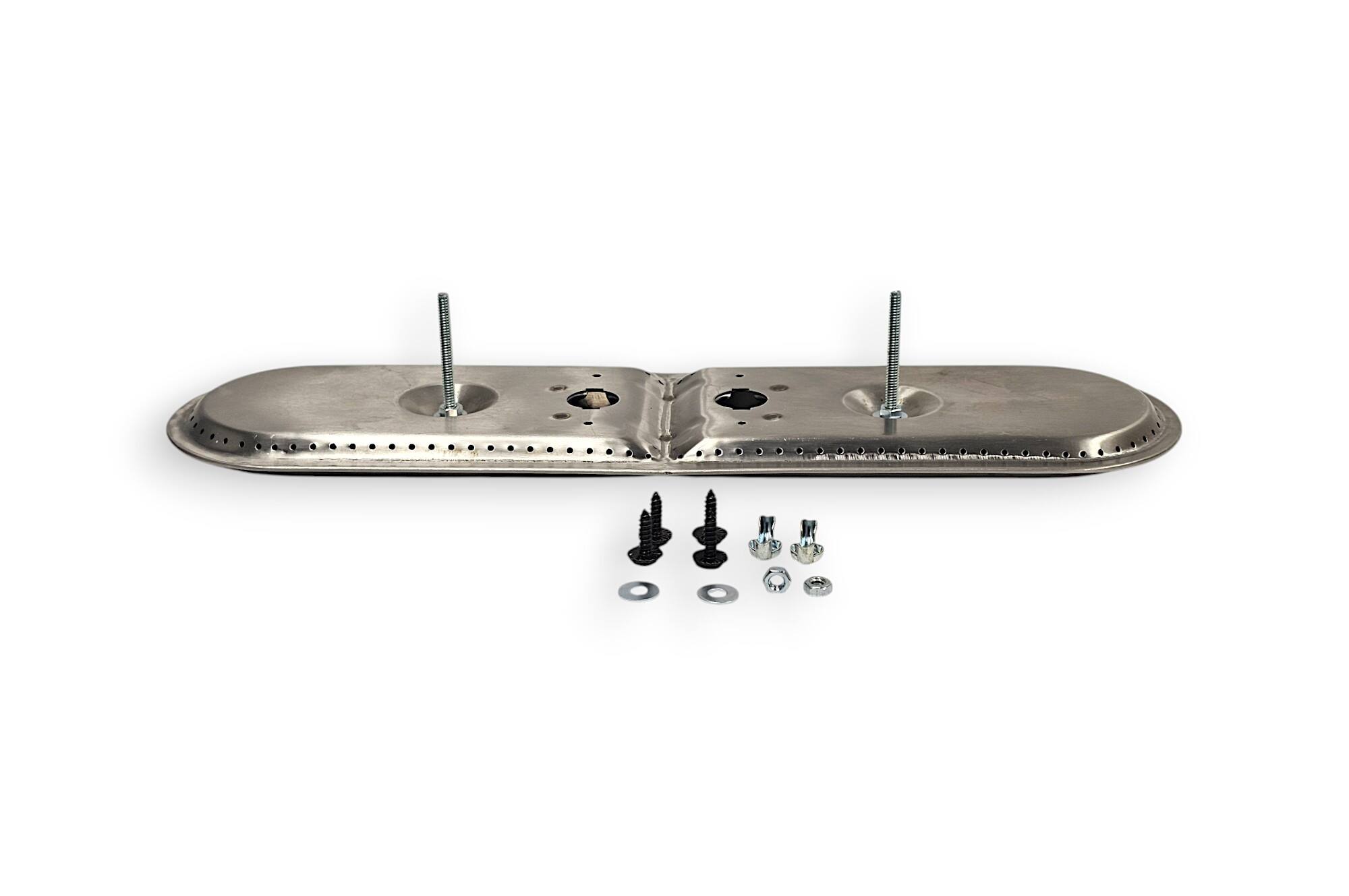 Alt View 3. Music City Metals - Music City Metals - MCM101510225 burner head ovl twn 2.25 ss 14.75 x 4 burners and venturi.