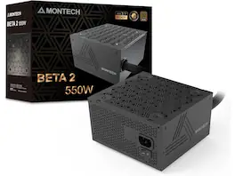 Montech - BETA 2 550W, ATX 3.1, 80+ Bronze, DC-to-DC, Japanese Capacitor, Full Protection