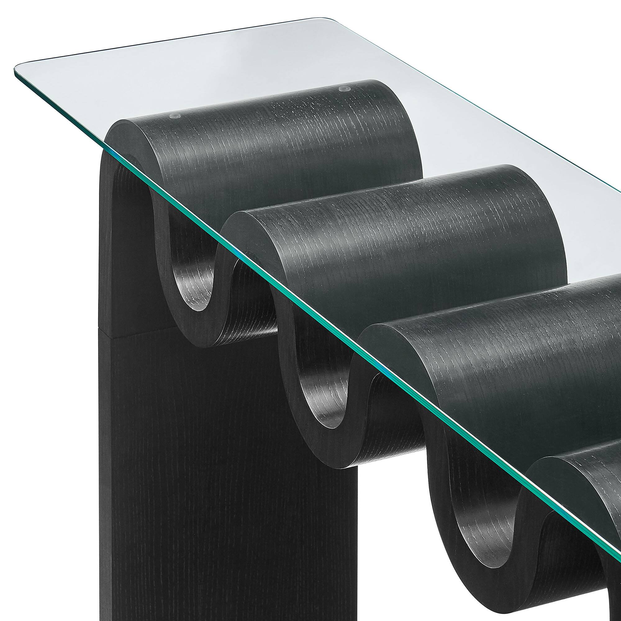 Alt View 5. Modway - Ondine Glass Top 50" Console Table by Modway - Black.