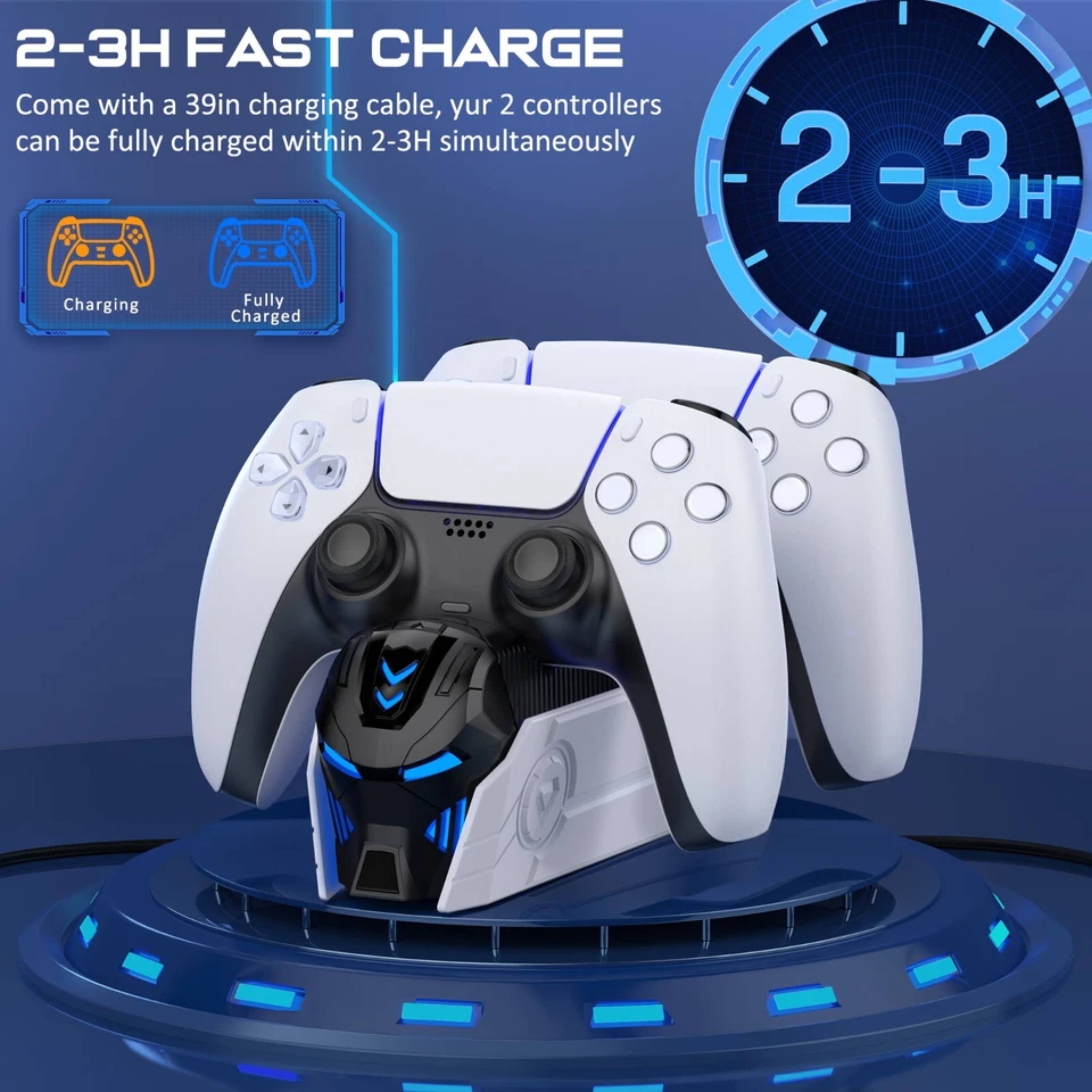 2-3H FAST CHARGE  
Come with a 39in charging cable, your 2 controllers can be fully charged within 2-3H simultaneously